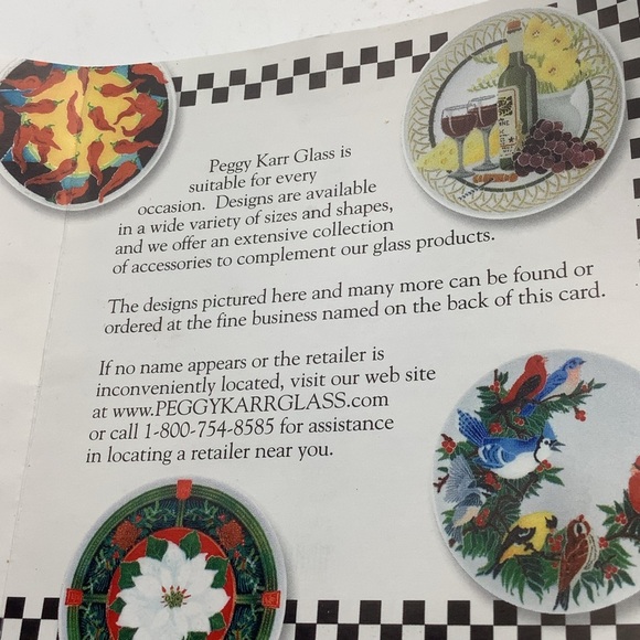 Peggy Karr Hand Fused Glass Bowl Featuring Blue Irises - Picture 13 of 13